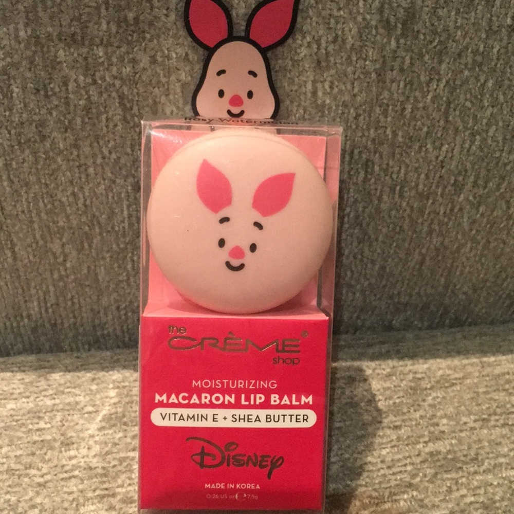 Disney’ Piglet macaron lip balm by the crème
